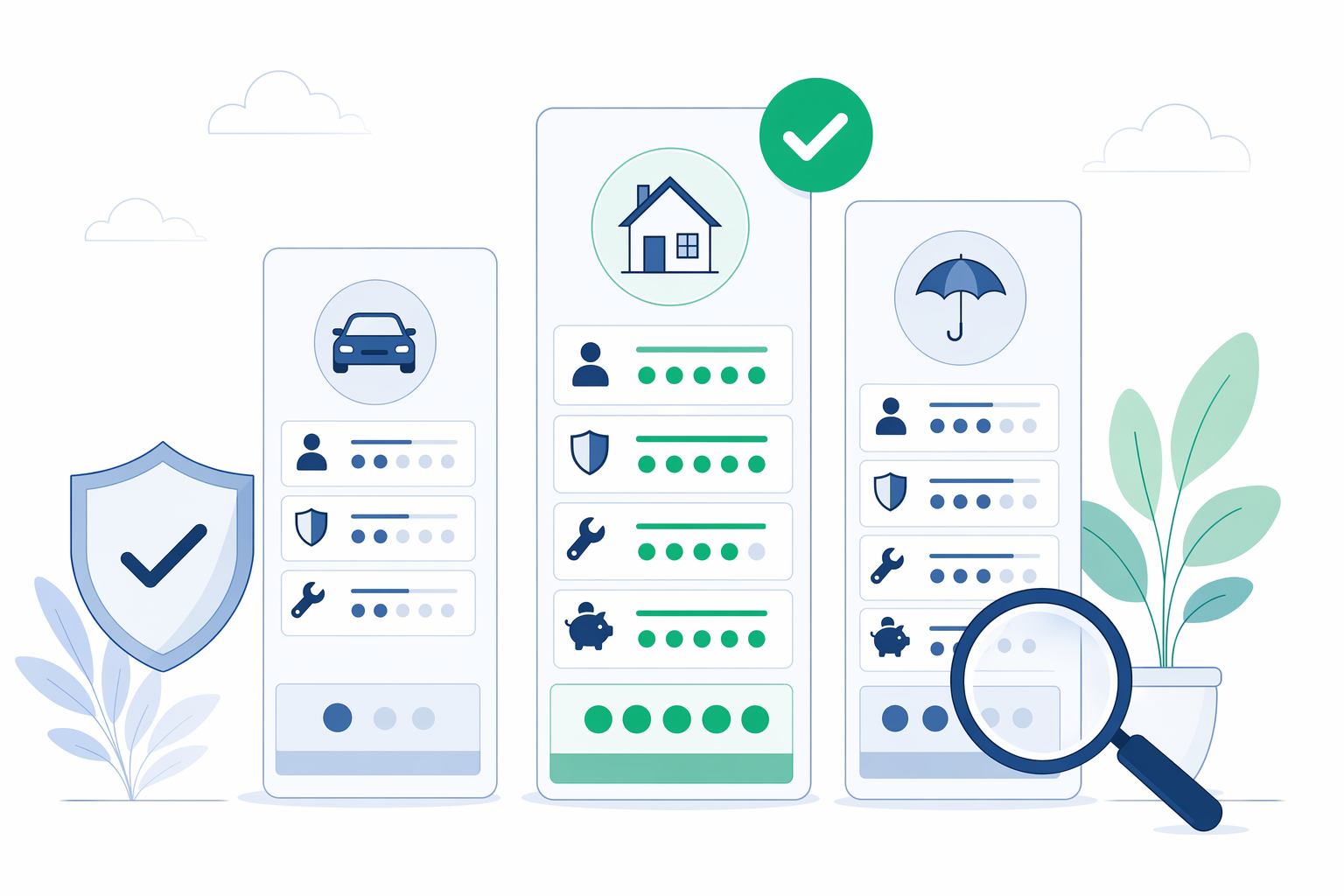 Illustration for How to compare car insurance quotes