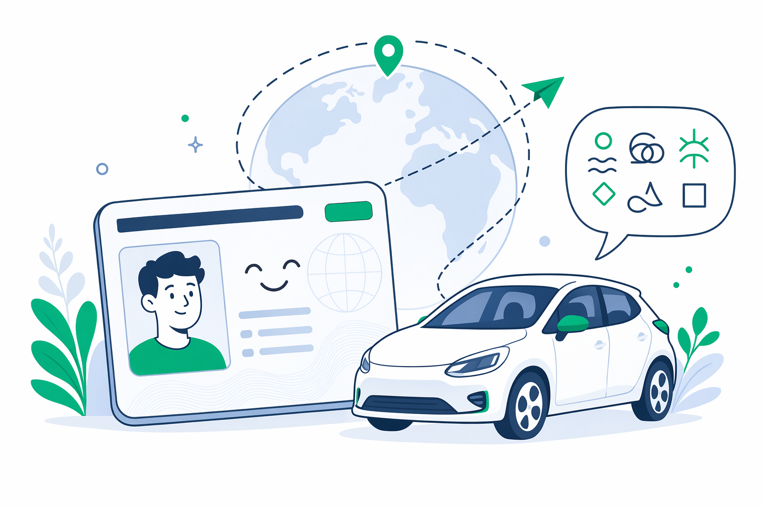 Illustration for Car insurance for foreign-license & new-arrival drivers