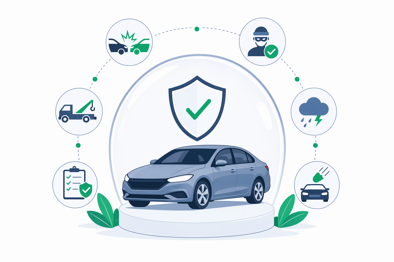 Illustration for Full coverage car insurance, explained