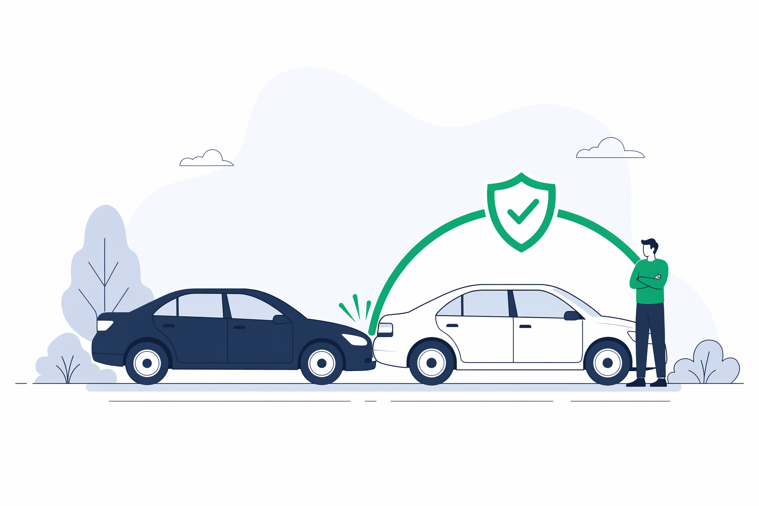 Illustration for Liability car insurance, explained